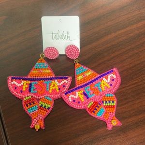 Beaded fiesta earrings